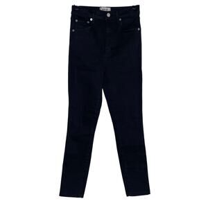 AGOLDE Jet Black Roxanne Super High Rise Skinny Jeans Size 24